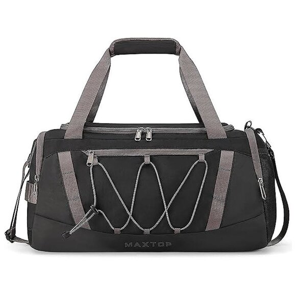 Gym Bags for Men Carry On Tote Weekender Overnight Bag Large Capacity Black